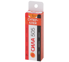 Супер-клей 6г 505-6 пластик (туба в кор.) СИЛА Б0033120