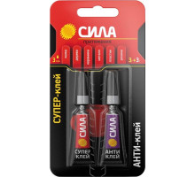 Супер-клей сверхпрочный 3г+антиклей СИЛА C0039400