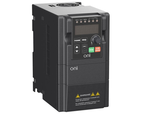Преобразователь частоты A150 380В 3ф 1.5кВт 5А встроенный торм. модуль ONI A150-33-15NT