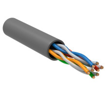 Кабель витая пара U/UTP кат.5 4х2х24AWG solid CCA PVC сер. (м) GENERICA BC1-C504-111-305-G