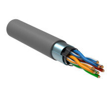 Кабель витая пара F/UTP кат.5E 4х2х24AWG solid CU PVC сер. (м) GENERICA BC1-C5E04-311-305-G