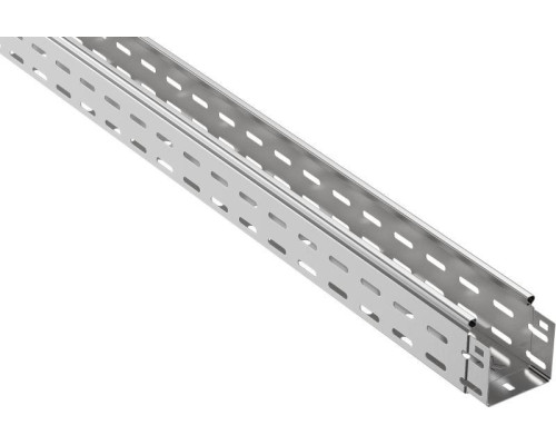 Лоток листовой перфорированный 100х80 L3000 сталь 0.7мм IEK CLP10-080-100-3