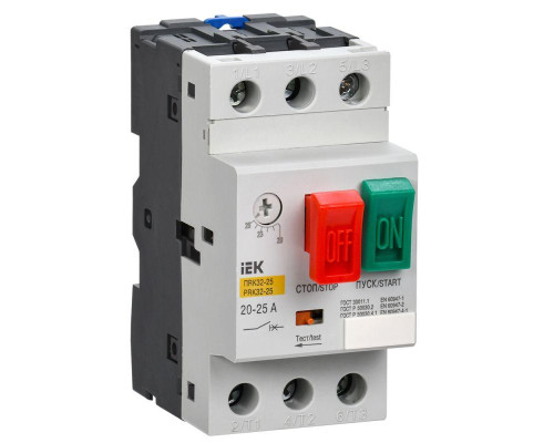 Пускатель ПРК32-2.5 In2.5А Ir1.6-2.5А Ue 660В IEK DMS11-D25