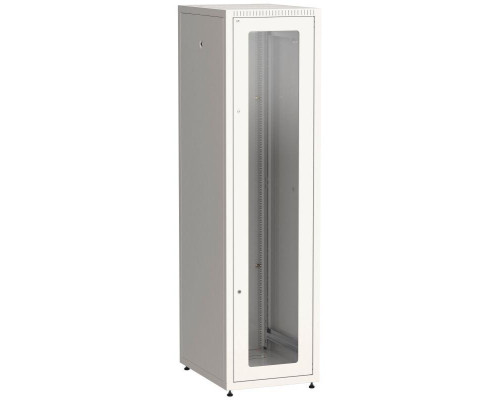 Шкаф сетевой LINEA E 42U 600х800мм стекл. передняя дверь задняя металлическая сер. ITK LE35-42U68-GM