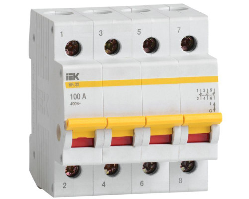 Выключатель нагрузки ВН-32 100А/4П IEK MNV10-4-100