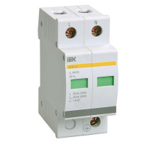 Ограничитель перенапряжения ОПС1-D 2P IEK MOP20-2-D