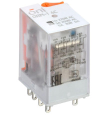 Реле интерфейсное ORM-1 4C 220В AC с LED и тест. кнопкой ONI ORM-1-4C-AC220V-L-B