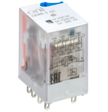 Реле интерфейсное ORM-1 4C 24В DC с LED и тест. кнопкой ONI ORM-1-4C-DC24V-L-B