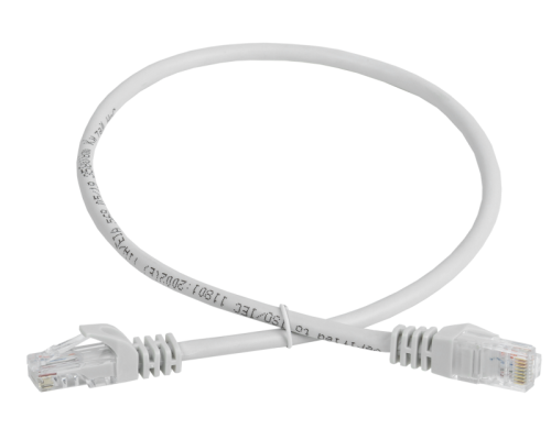 Патч-корд UTP кат.5e 0.5м сер. GENERICA PC01-C5EU-05M-G