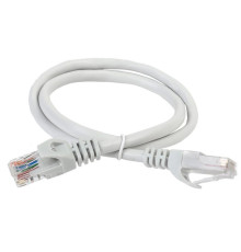 Патч-корд UTP кат.5e 0.5м сер. ITK PC01-C5EU-05M