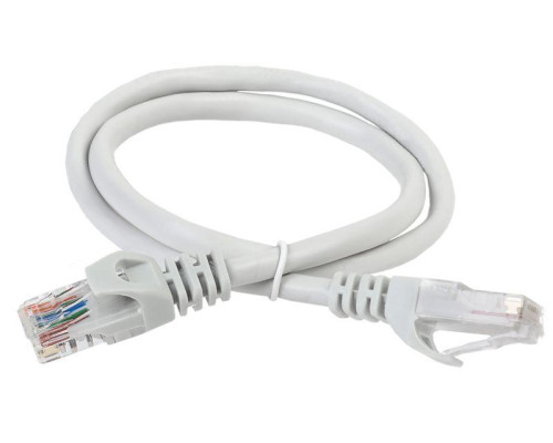 Патч-корд кат.5е UTP 2м сер. ITK PC01-C5EU-2M