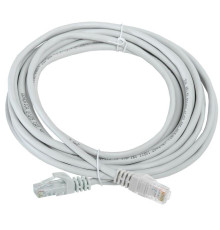Патч-корд UTP кат.5e 5м сер. GENERICA PC01-C5EU-5M-G