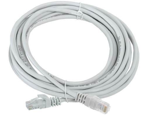 Патч-корд UTP кат.5e 5м сер. GENERICA PC01-C5EU-5M-G