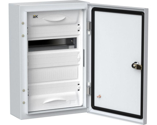Корпус металлический ЩРн-24 (1х24) 460х310х140 IP54 бел. (одна дверь) TITAN 5 IEK TI5-50-N-024-54