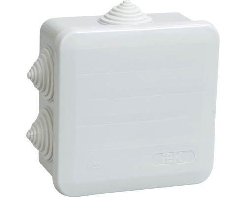 Коробка распаячная ОП 100х100х50 IP44 КМ41255 IEK UKOZ11-100-100-050-K41-44