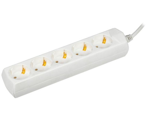 Удлинитель 5х5м с заземл. 10А IP20 У05 2P+PE 250В 3х1 GENERICA WYP10-10-05-05-Z-G