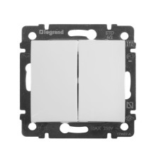 Механизм переключателя проходного 2-кл. СП Valena 10А IP31 250В бел. Leg 774408