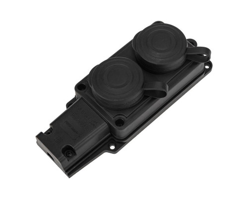 Колодка удлинителя 2-м 16А IP44 230В 2P+PE влагозащ. каучук PROCONNECT 111-112-4