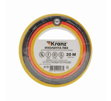Изолента ПВХ 0.13х15мм 20м желт. Kranz KR-09-2602