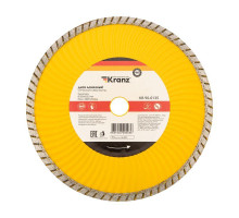 Диск алмазный отрезной Turbo волна 230х22.2х2.4х10мм Kranz KR-90-0135
