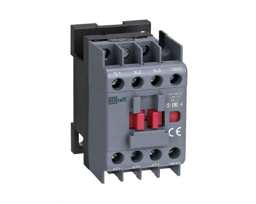 Контактор КМ-102 6А 220В/230В AC3 AC4 1НО DEKraft 22061DEK