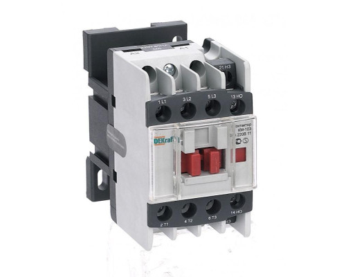 Контактор КМ-103 9А 220В AC3 1НО+1НЗ DEKraft 22103DEK