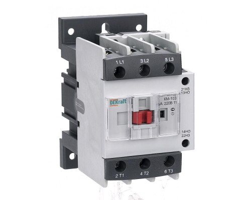 Контактор КМ-103 40А 220В AC3 1НО+1НЗ DEKraft 22128DEK