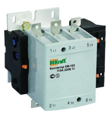 Контактор КМ-103 150А 220В AC3 1НО+1НЗ DEKraft 22152DEK