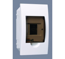 Корпус встраиваемый ЩРВ-П-4 22х13х9 4мод. IP41 пластик. DEKraft 31001DEK
