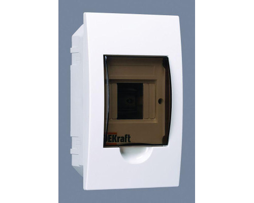 Корпус встраиваемый ЩРВ-П-4 22х13х9 4мод. IP41 пластик. DEKraft 31001DEK