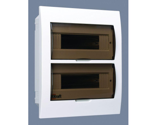 Корпус встраиваемый ЩРВ-П-24 35х30х10 24мод. IP41 пластик. DEKraft 31006DEK