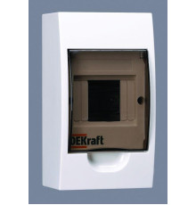 Корпус навесной ЩРН-П-4 20х11х9 4мод.IP41 пластик. DEKraft 31008DEK