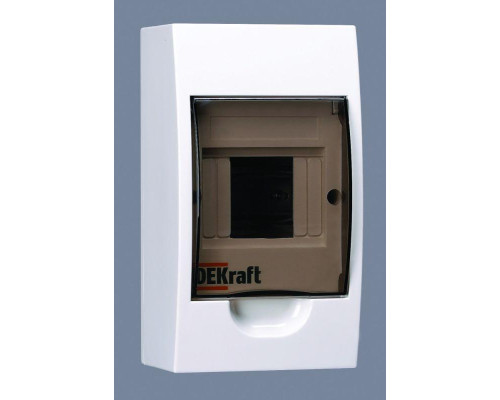 Корпус навесной ЩРН-П-4 20х11х9 4мод.IP41 пластик. DEKraft 31008DEK