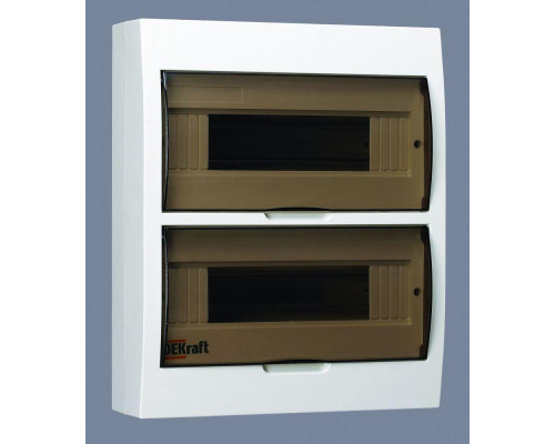 Корпус навесной ЩРН-П-24 24мод. IP41 пластик. DEKraft 31013DEK