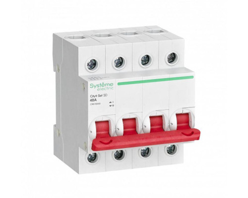 Выключатель нагрузки 4п 40А 400В City9 Set SE C9S16440