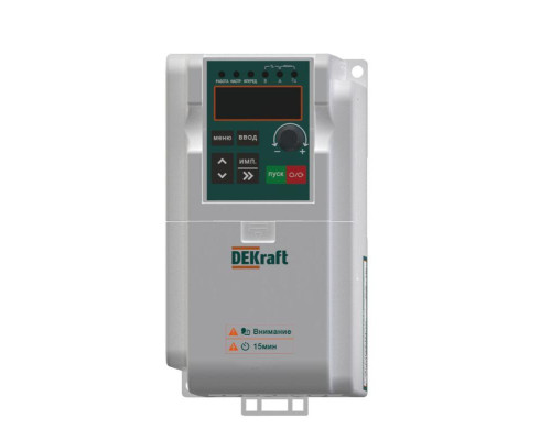 Преобразователь частоты DEKV060 0.75кВт 220В 1ф с тормозн. модулем DEKraft DEKV060G0R75S2B