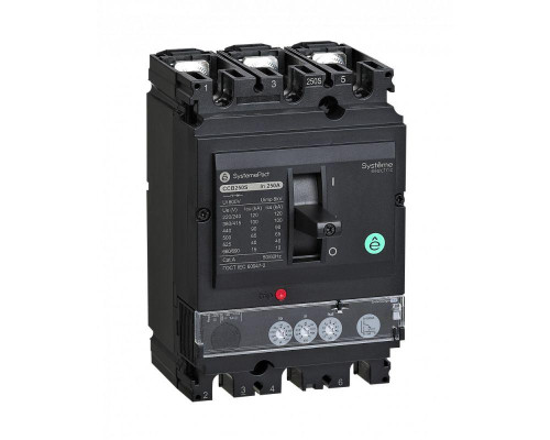 Выключатель автоматический SYSTEMEPACT CCB250 36кА 3P3D S2.2 250А рычаг SE SPC250F25022L3DF